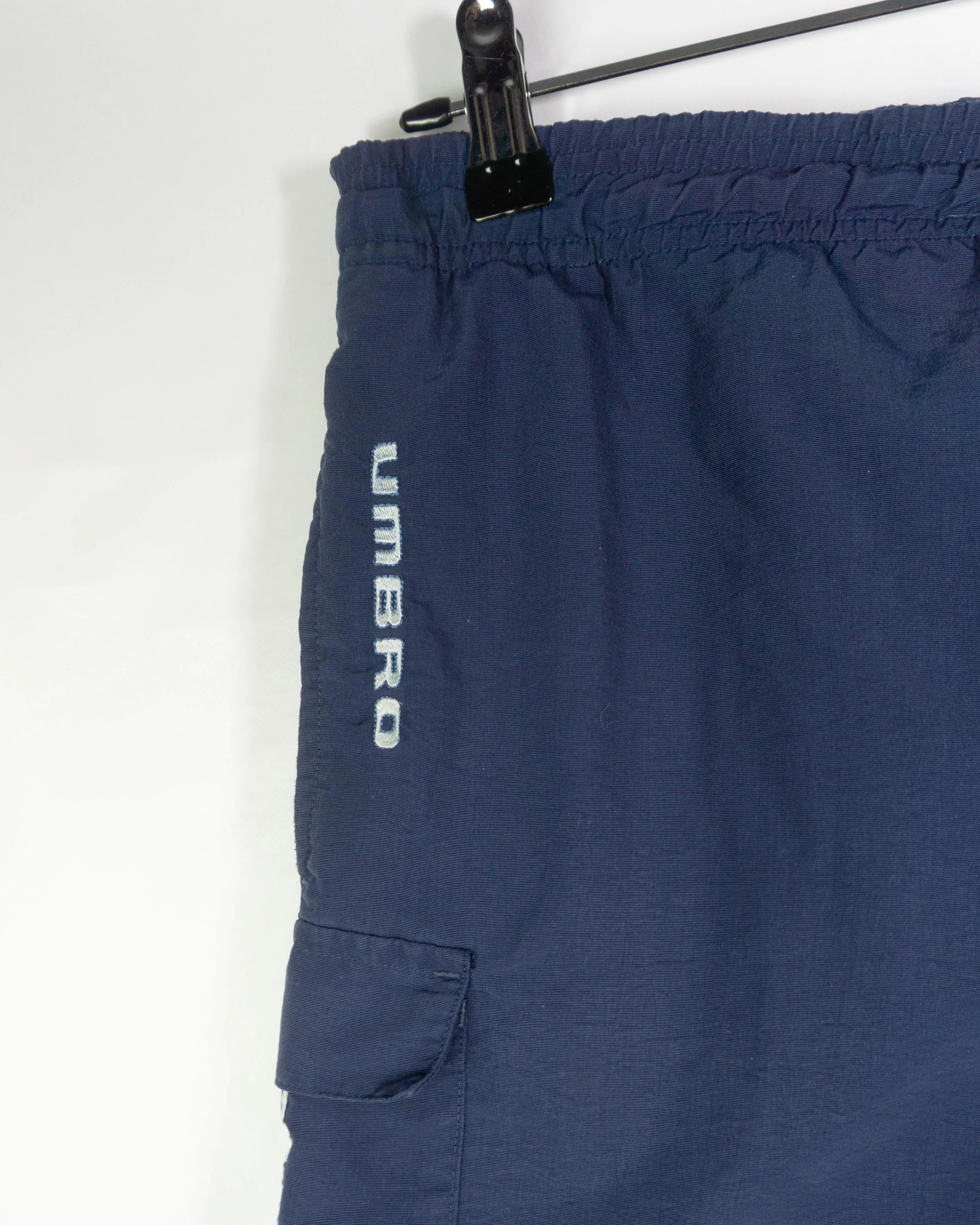 Bañador Umbro Azul Marino Bandas Vintage 90s — Talla M
