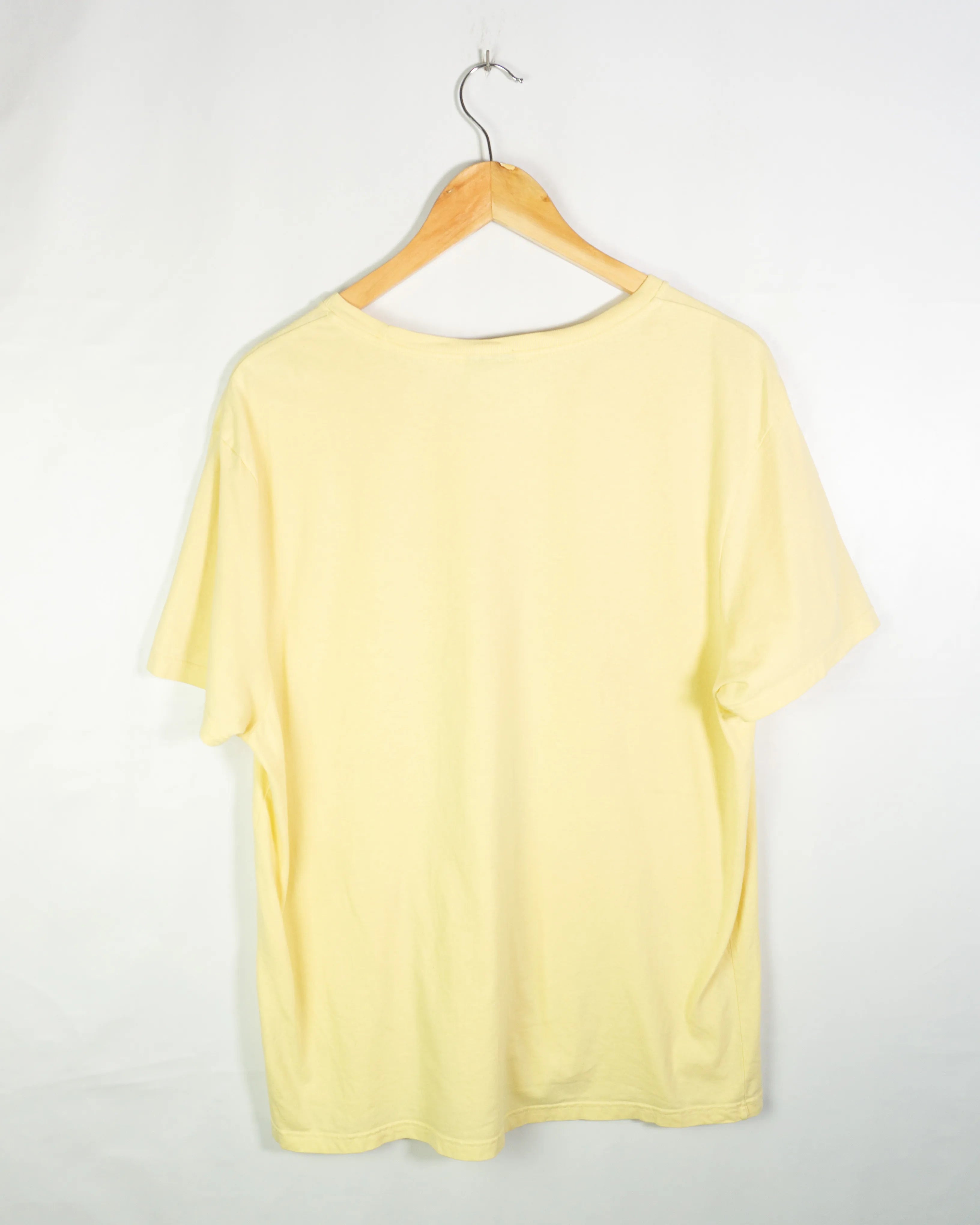 Camiseta Polo Ralph Lauren Tropical Amarilla Vintage 00s — Talla L