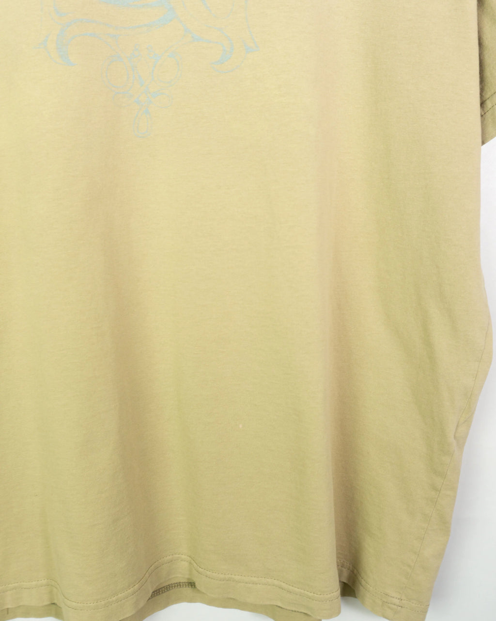 Camiseta Quiksilver Logo Beige Vintage 00s — Talla M
