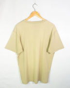 Camiseta Quiksilver Logo Beige Vintage 00s — Talla M