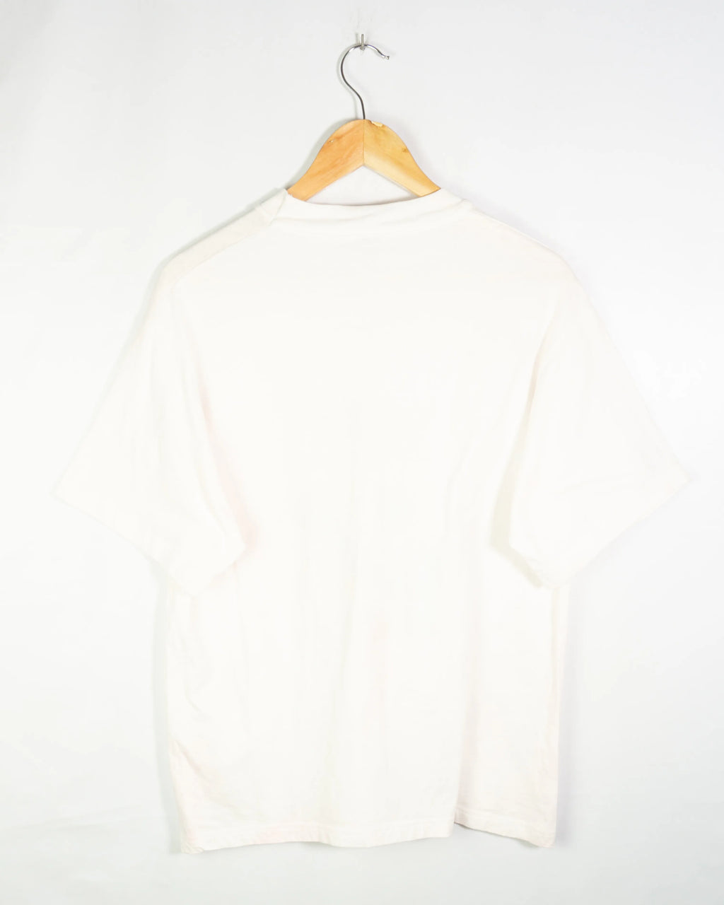 Camiseta Hockey Drevo Gráfica Blanca Vintage 90s — Talla L