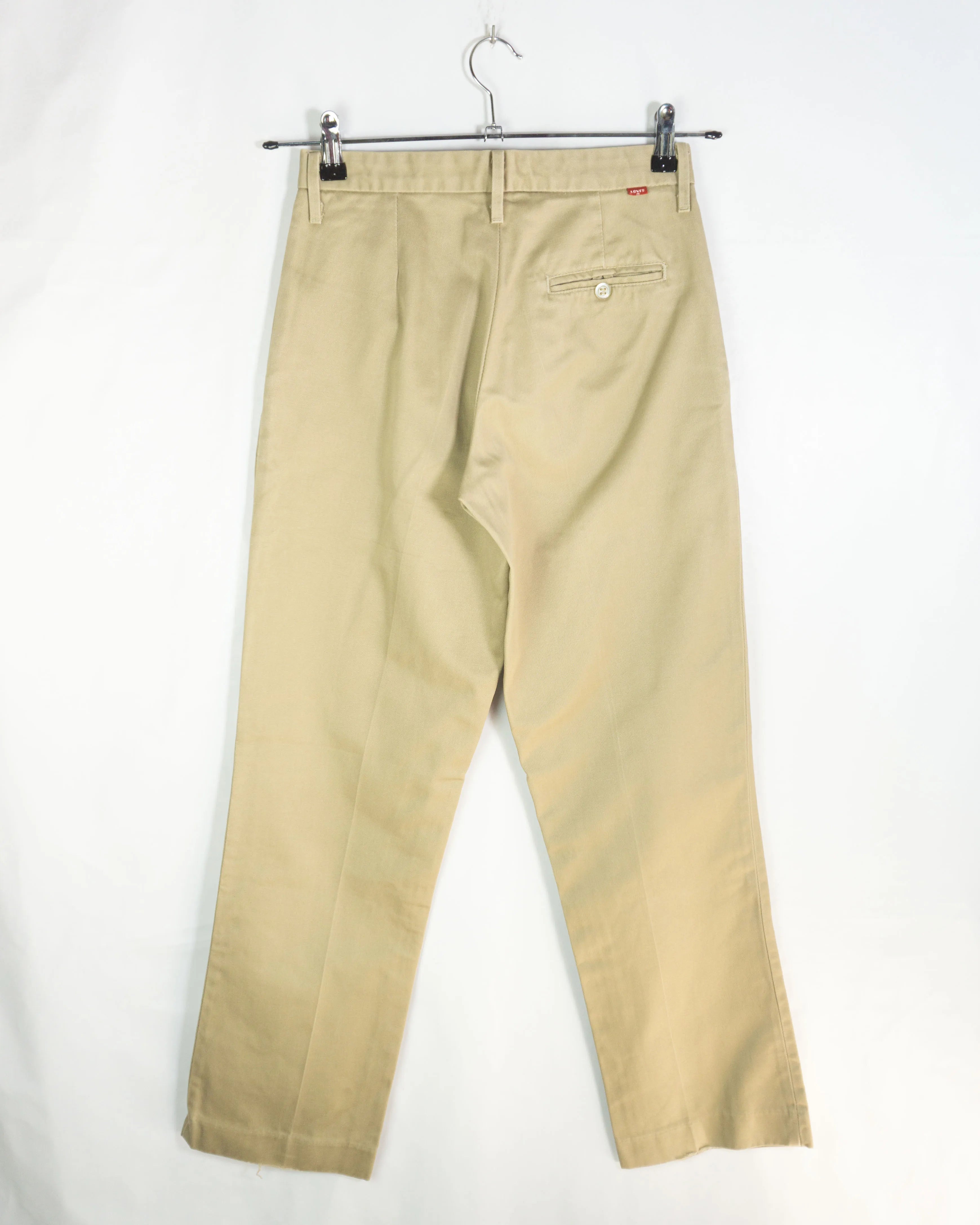 Pantalón Chino Levi's Beige Vintage 90s — Talla W27