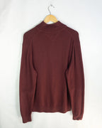 Jersey Tommy Hilfiger 1/4 Zip Burdeos — Talla XXL