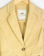 Blazer Thomas Burberry Amarillo Vintage 00s Mujer — Talla XS
