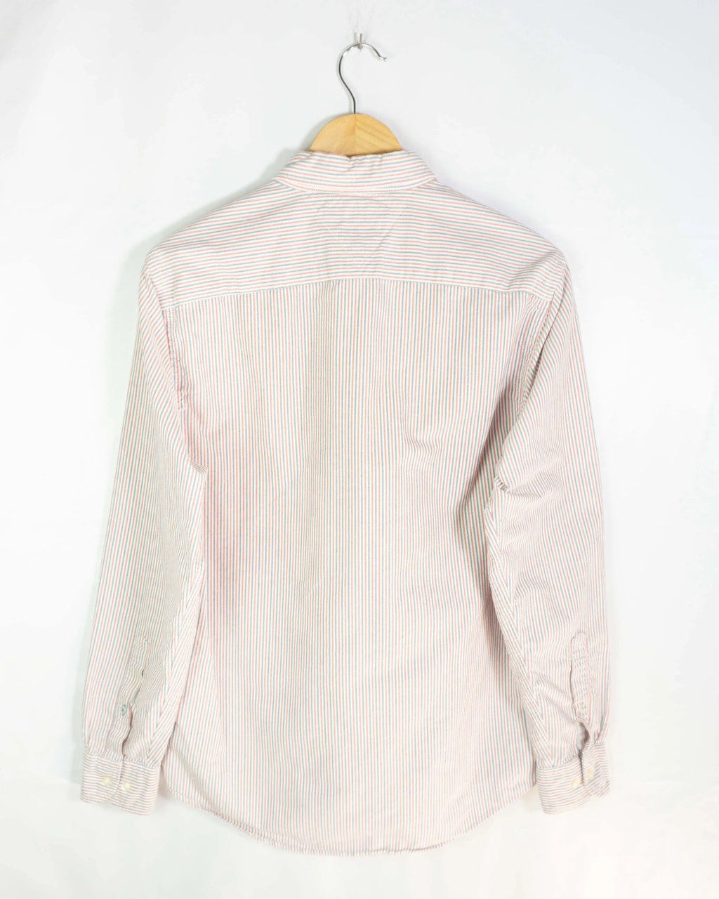 Camisa Tommy Hilfiger Rayas Rojo Azul — Talla M