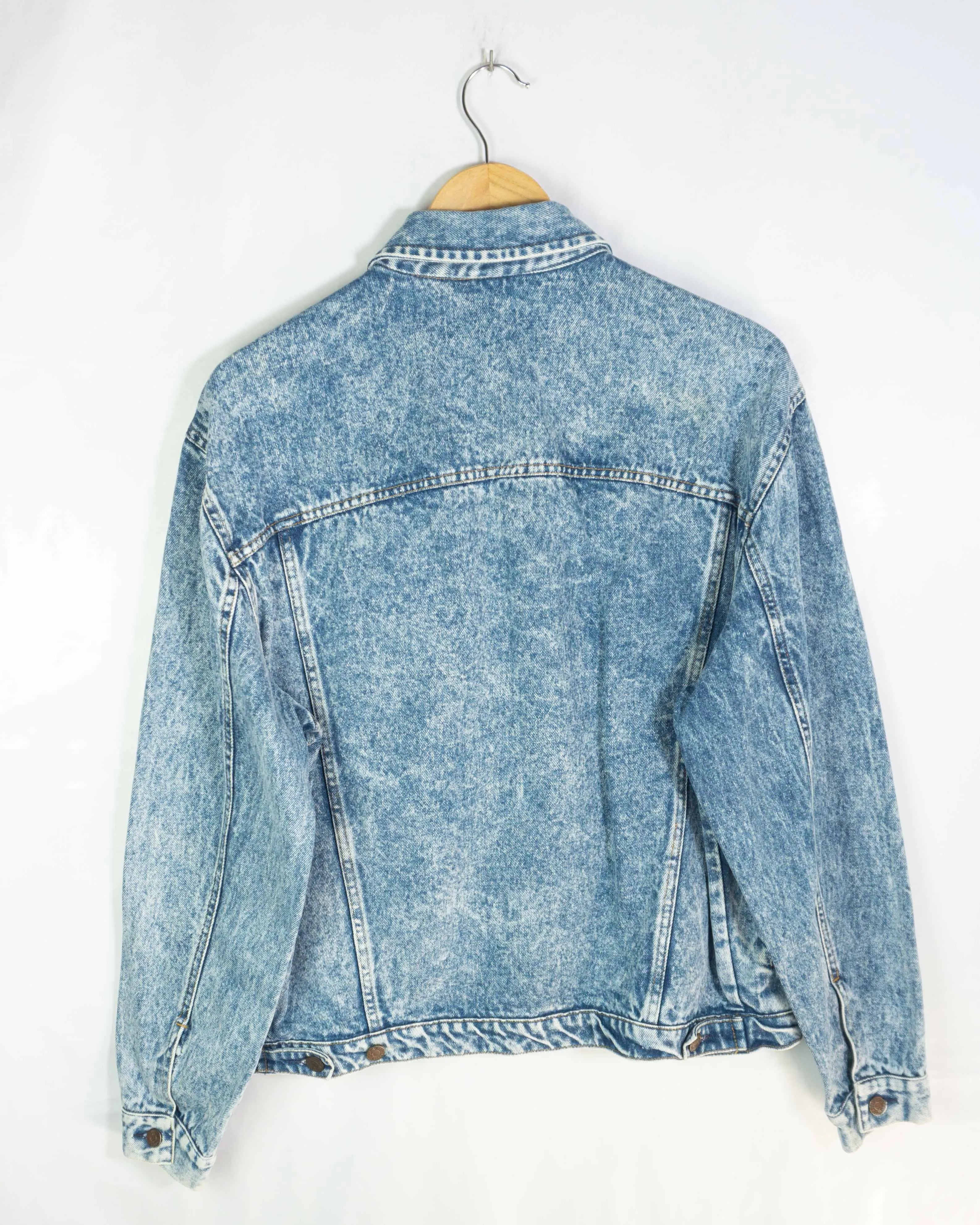 Chaqueta Denim Levi's Acid Wash Vintage 80s — Talla M