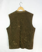 Chaleco Acolchado Lucky Cinoti Verde Oliva Vintage 90s — Talla L