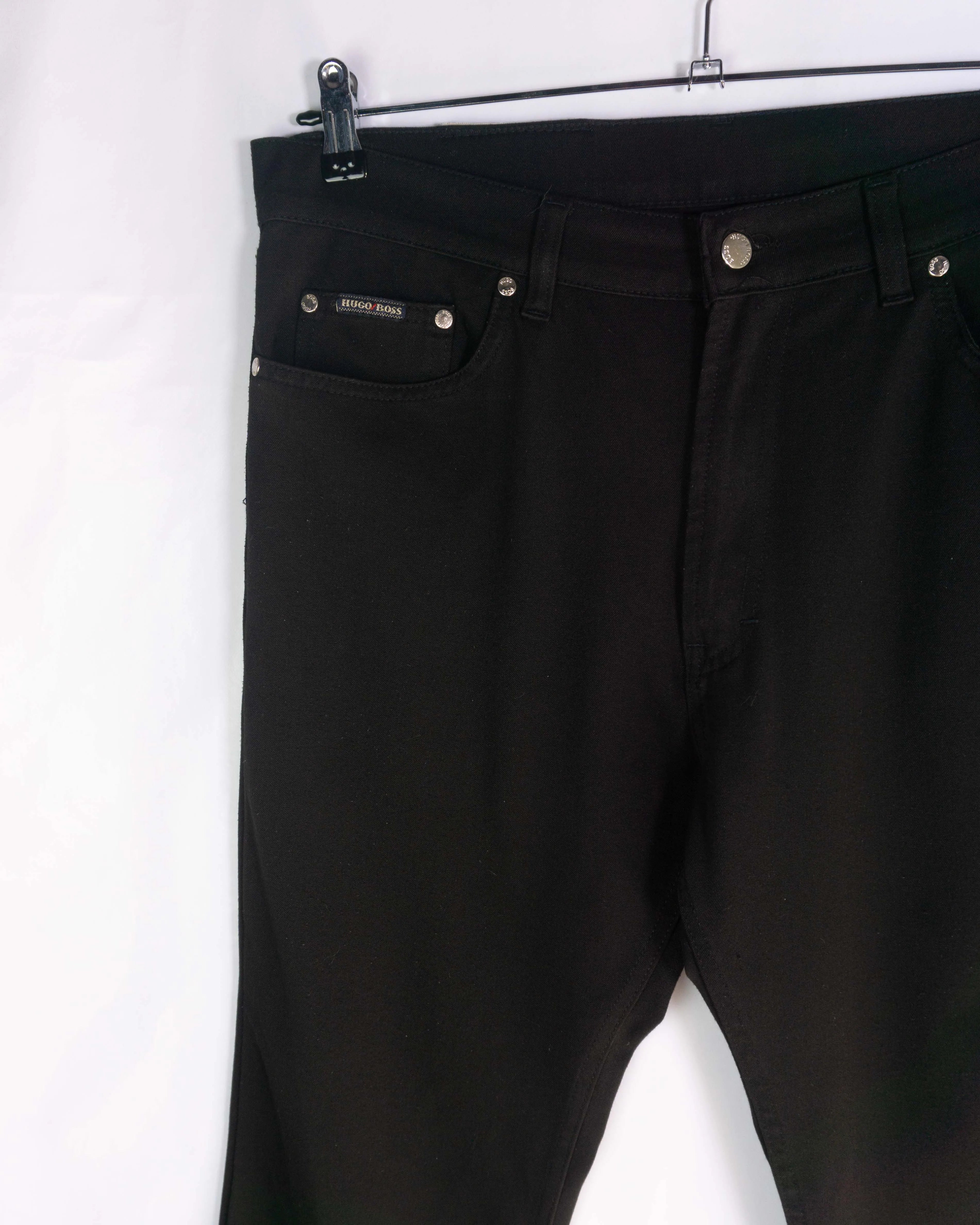Pantalón Hugo Boss Select Line Negro Vintage 00s — Talla 36