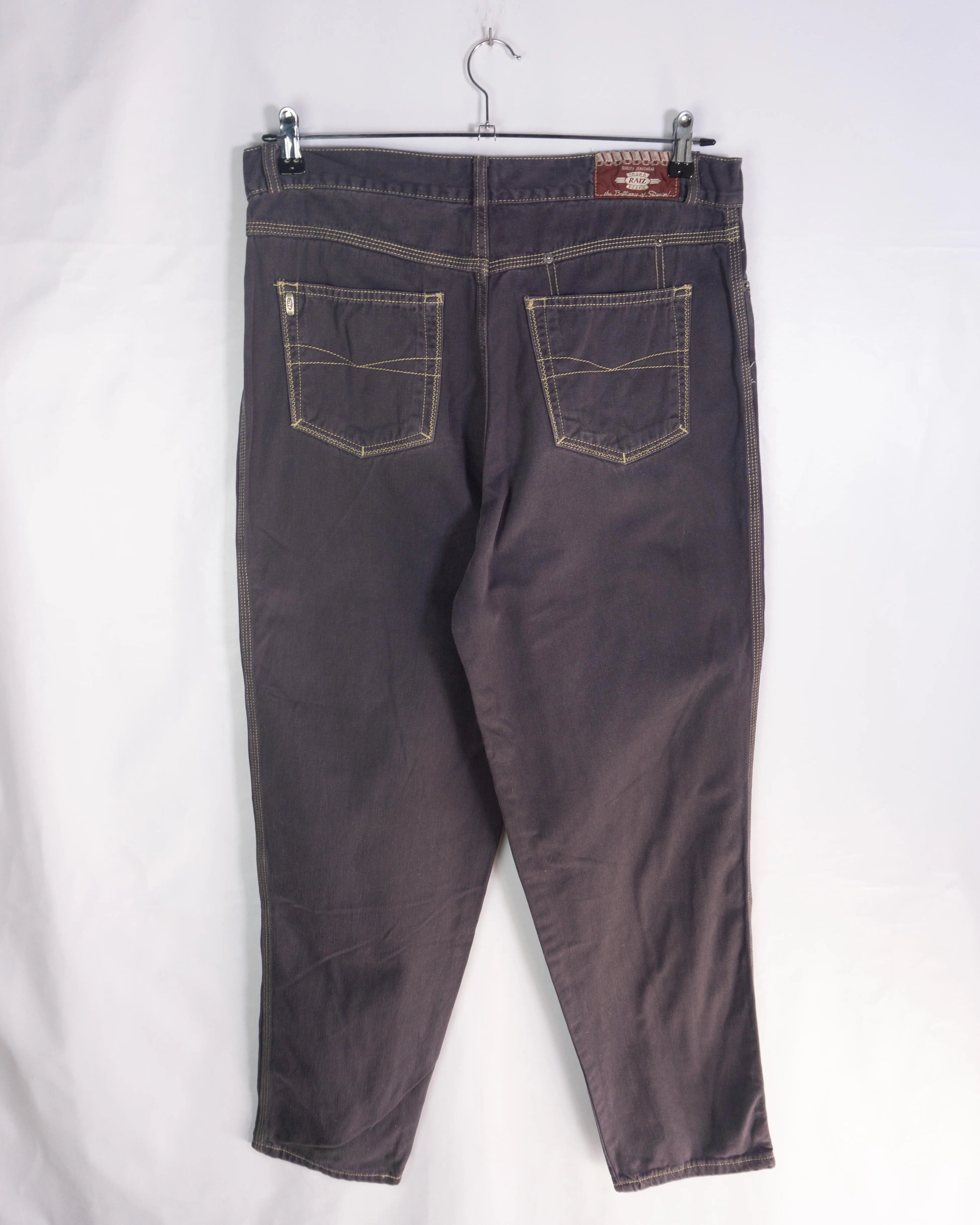 Pantalón Vintage 00s Costuras Contraste — Talla 48