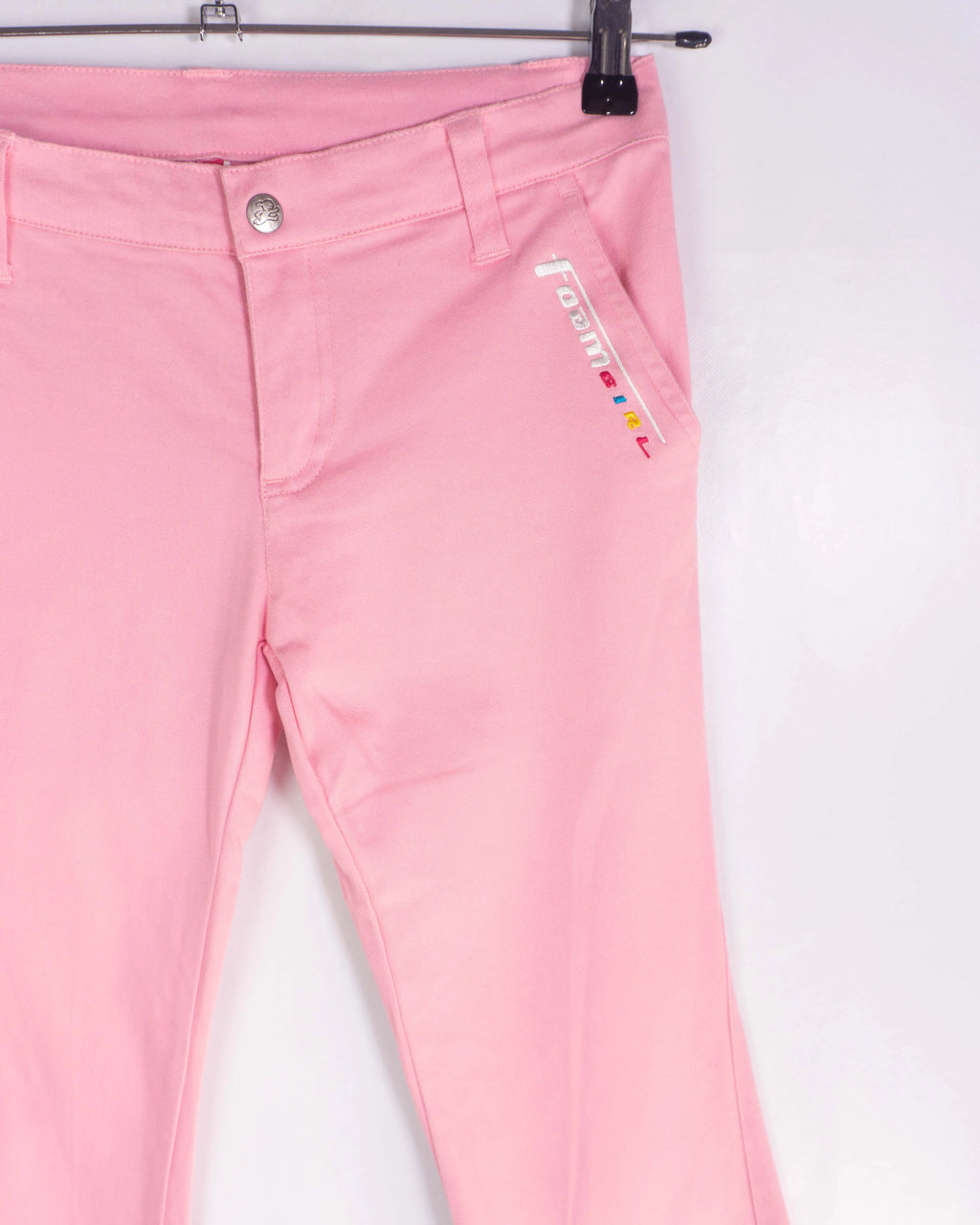 Pantalón Foam Rosa Vintage 00s Y2K Bootcut Mujer — Talla 36