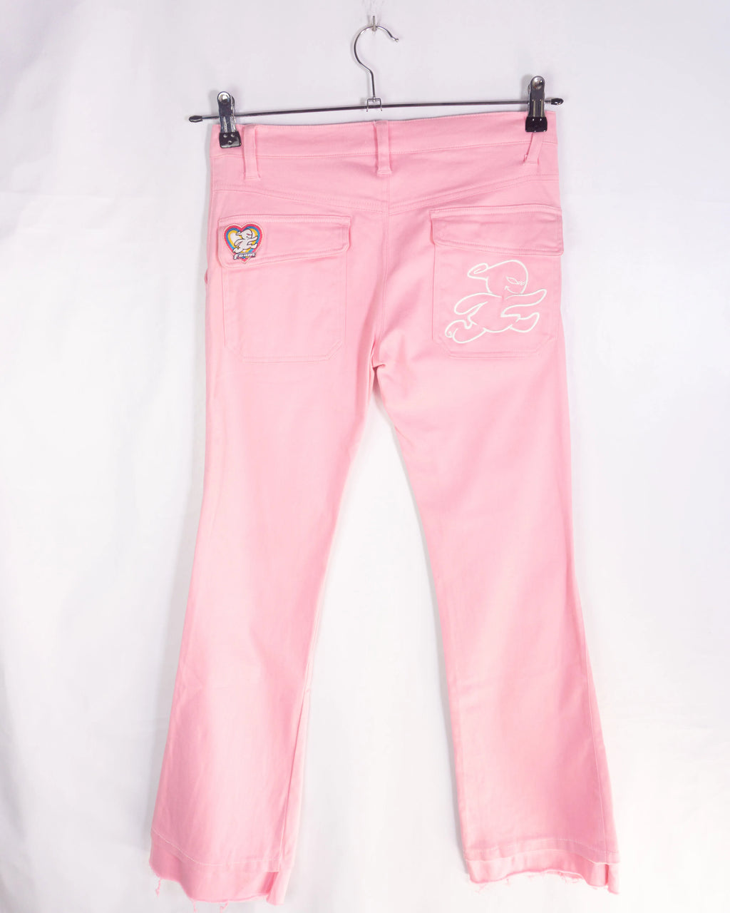 Pantalón Foam Rosa Vintage 00s Y2K Bootcut Mujer — Talla 36