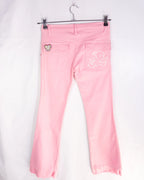 Pantalón Foam Rosa Vintage 00s Y2K Bootcut Mujer — Talla 36