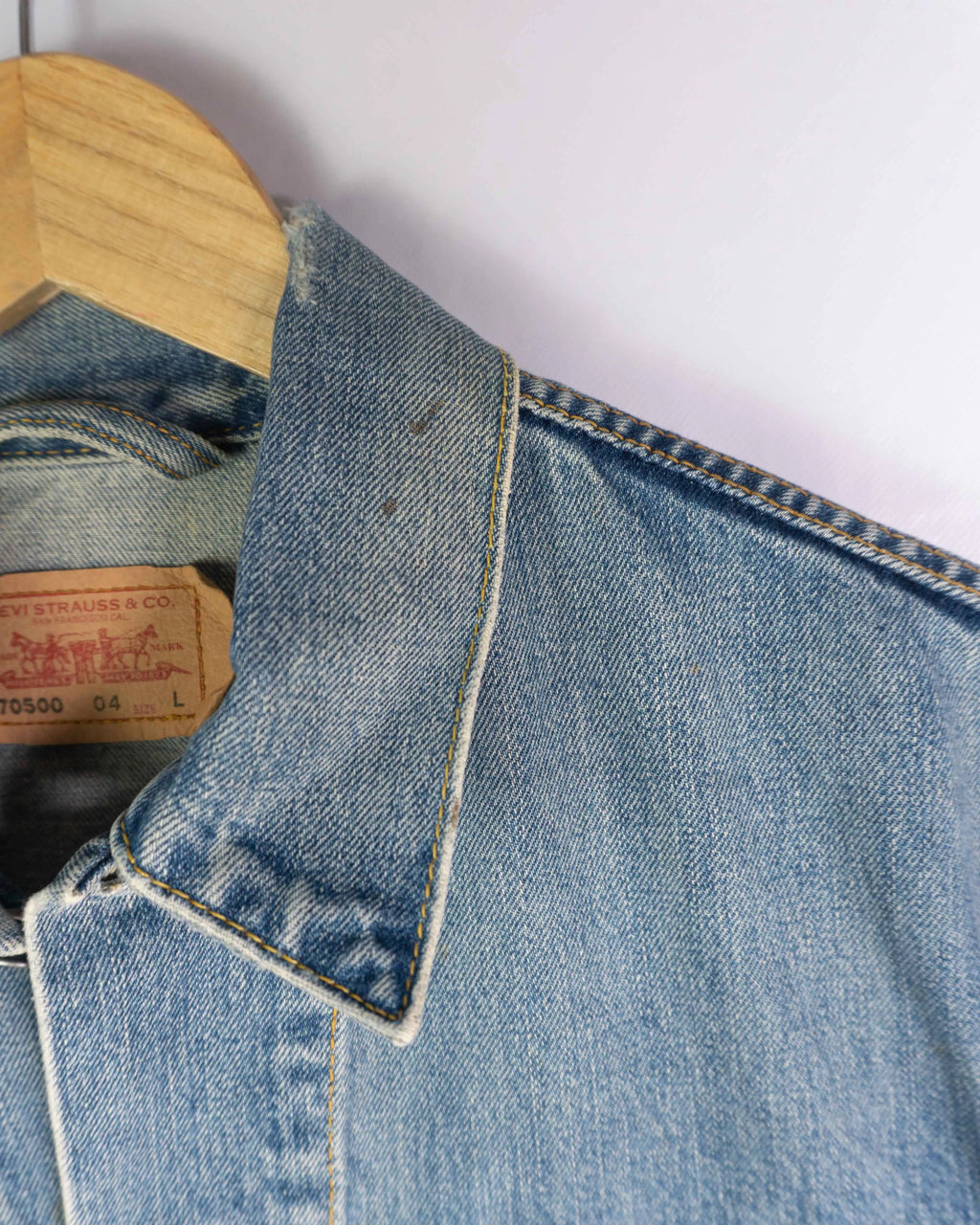 Chaqueta Denim Levi's 70500 Trucker Azul 00s mujer — Talla L