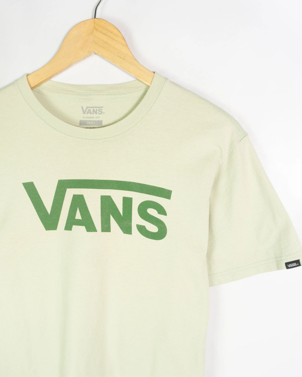 Camiseta Vans Classic Logo Verde Menta — Talla S