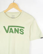 Camiseta Vans Classic Logo Verde Menta — Talla S