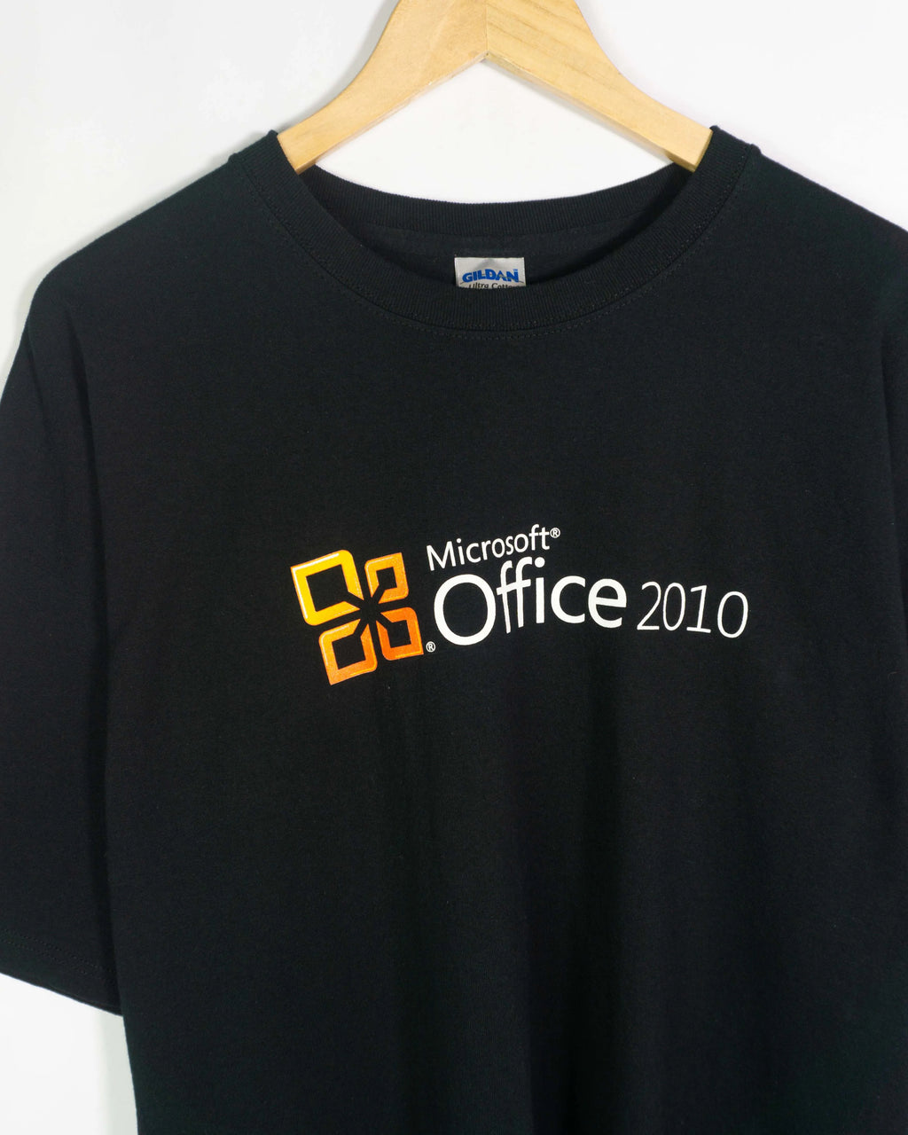 Camiseta Microsoft Office 2010 Negra Corporativa — Talla 2XL