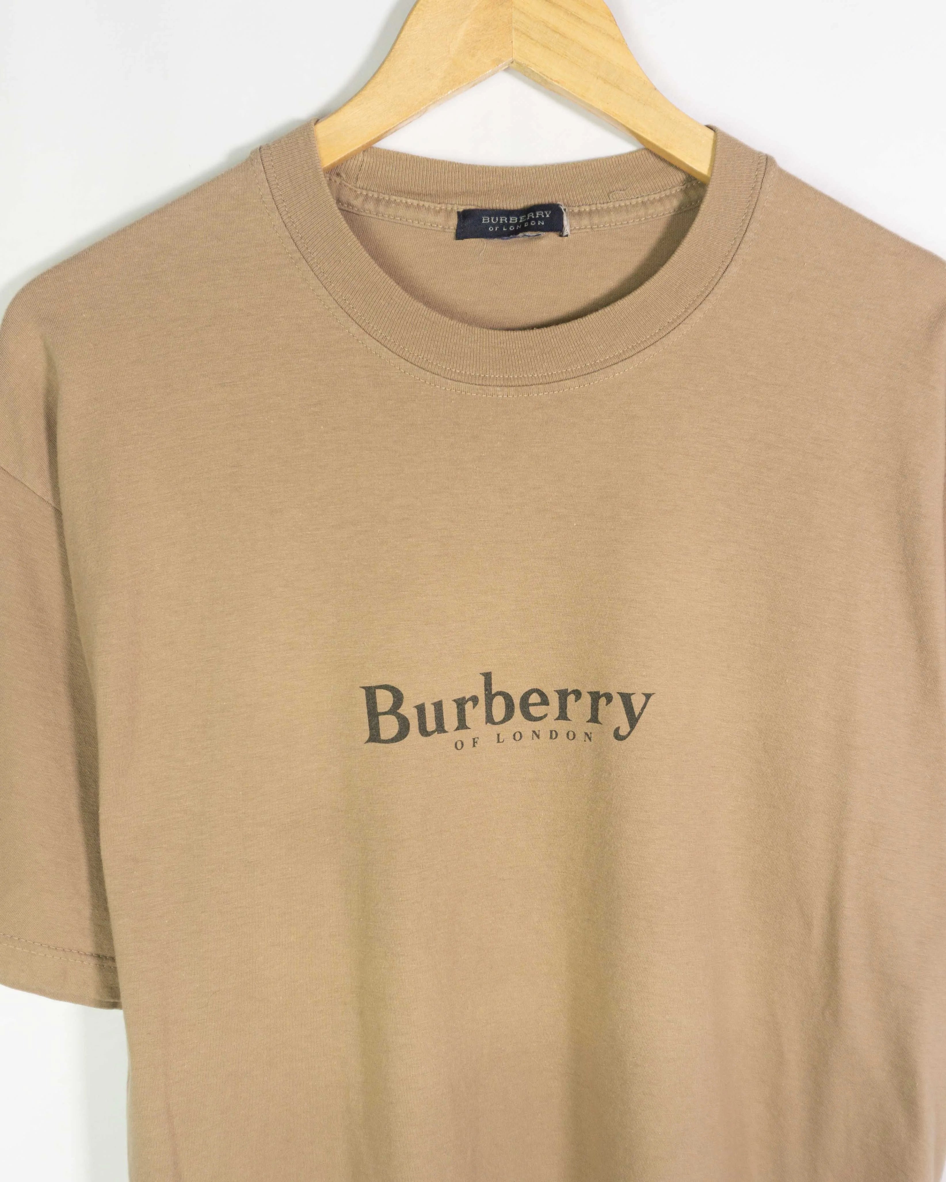 Camiseta Burberry bootleg Camel Vintage 00s — Talla L