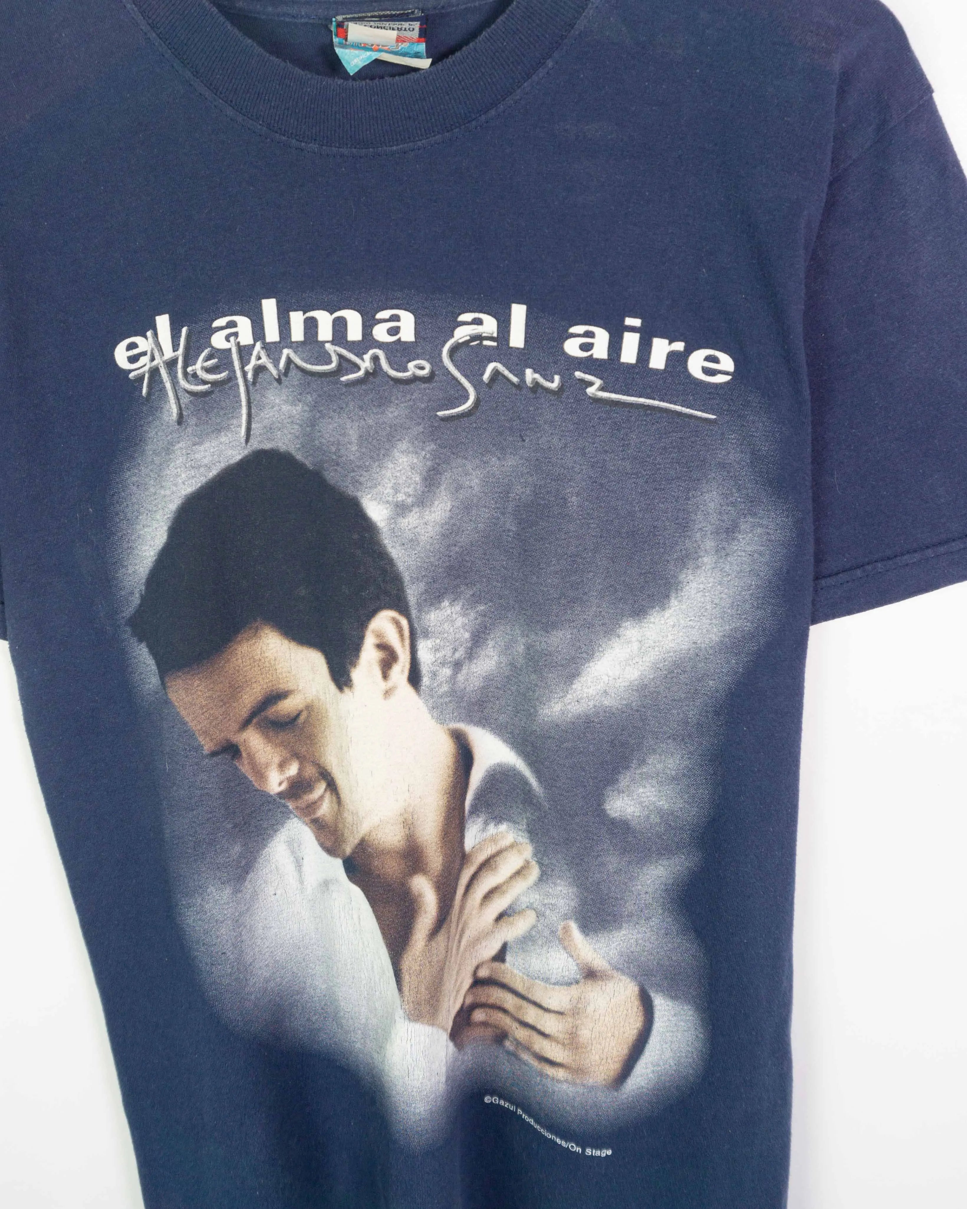 Camiseta Alejandro Sanz El Alma al Aire Gira 2000 — Talla S