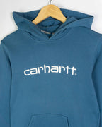 Sudadera Carhartt Logo Bordado Azul  — Talla XS