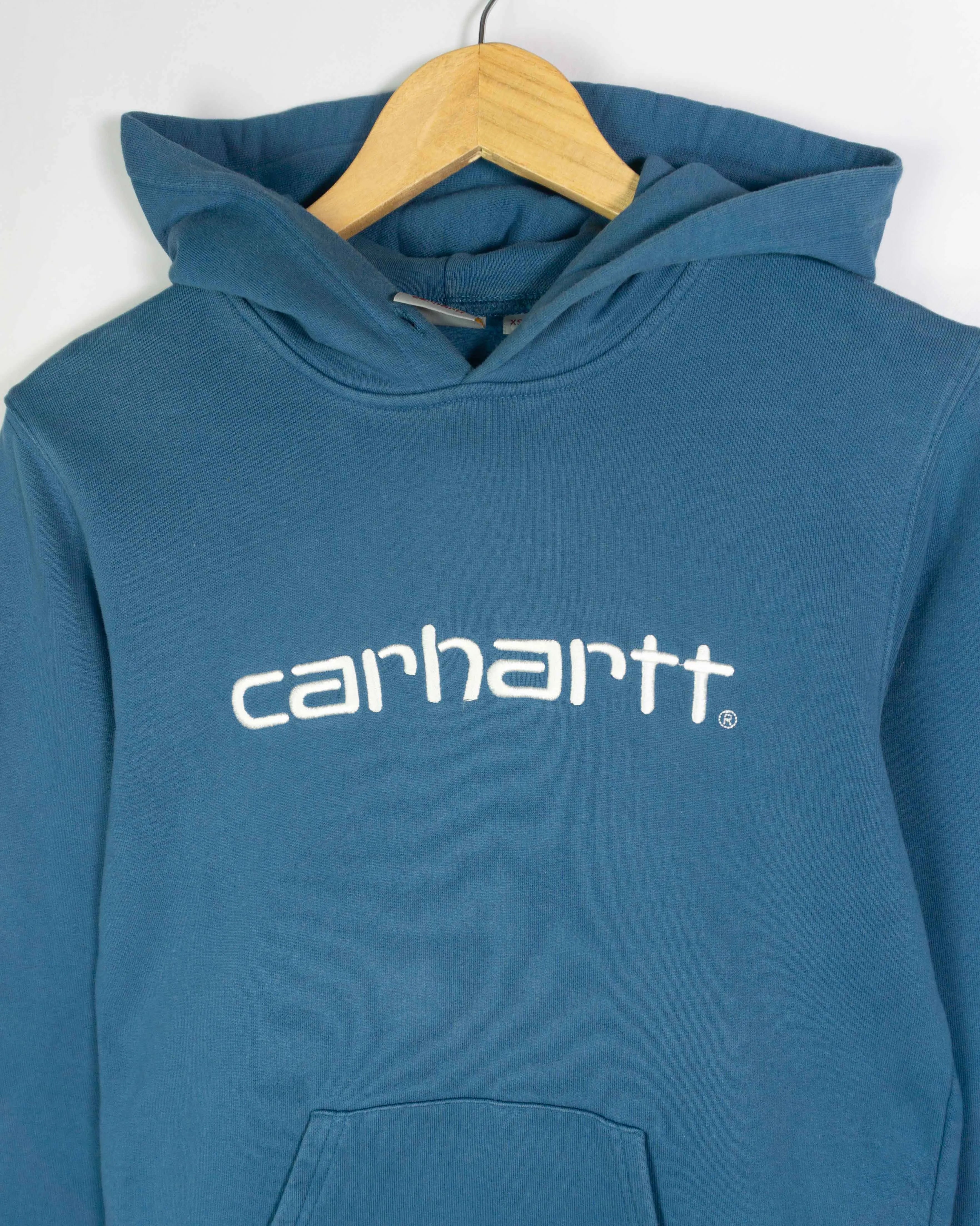Sudadera Carhartt Logo Bordado Azul  — Talla XS