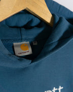 Sudadera Carhartt Logo Bordado Azul  — Talla XS