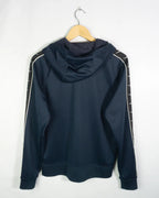 Sudadera Nike Taped Swoosh Azul Marino Cremallera — Talla M