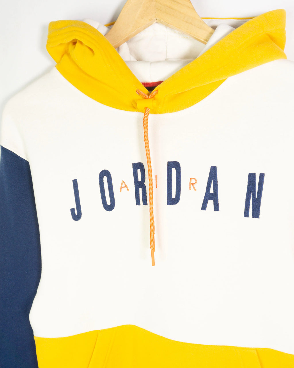 Sudadera Air Jordan Colorblock Amarillo Naranja — Talla S