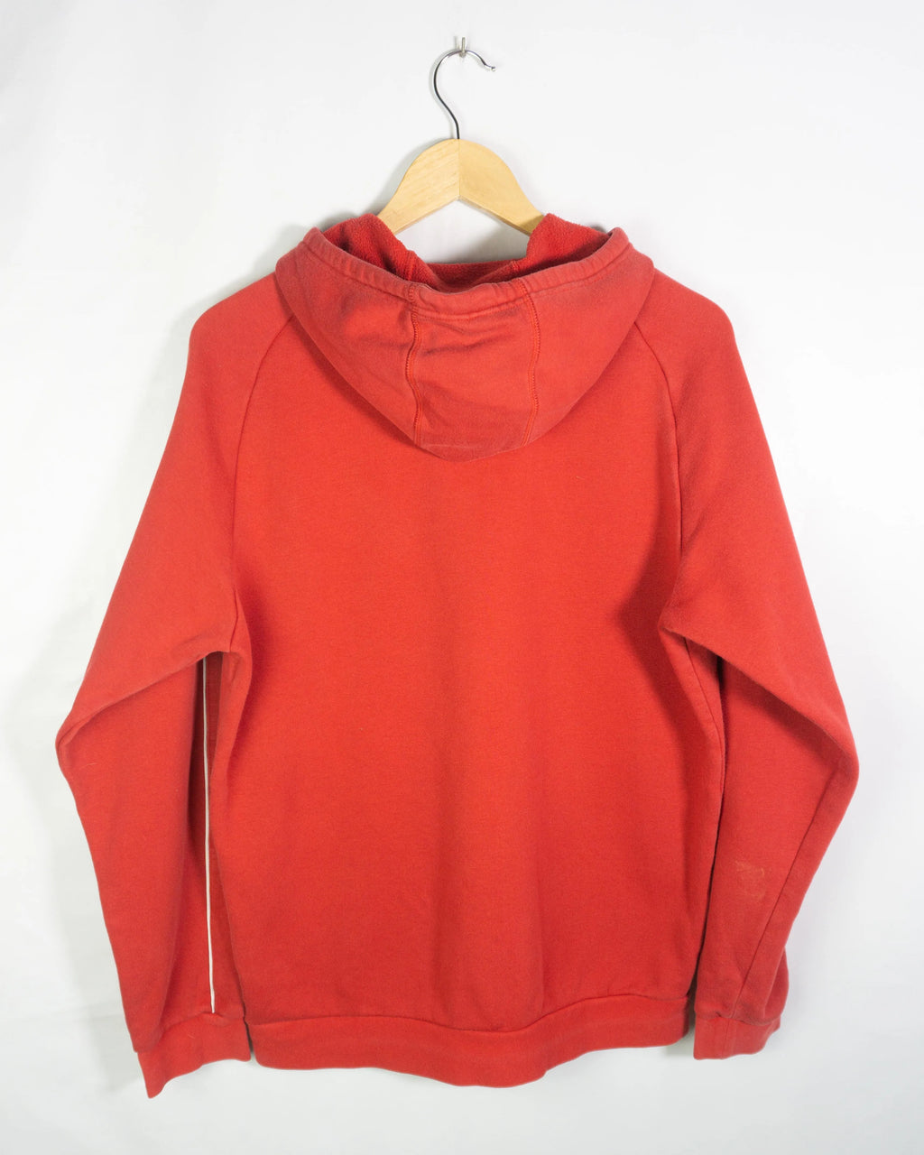 Sudadera Adidas con Capucha Roja Logo Bordado — Talla L