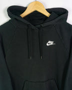 Sudadera Nike Sportswear Negra Logo Bordado — Talla S