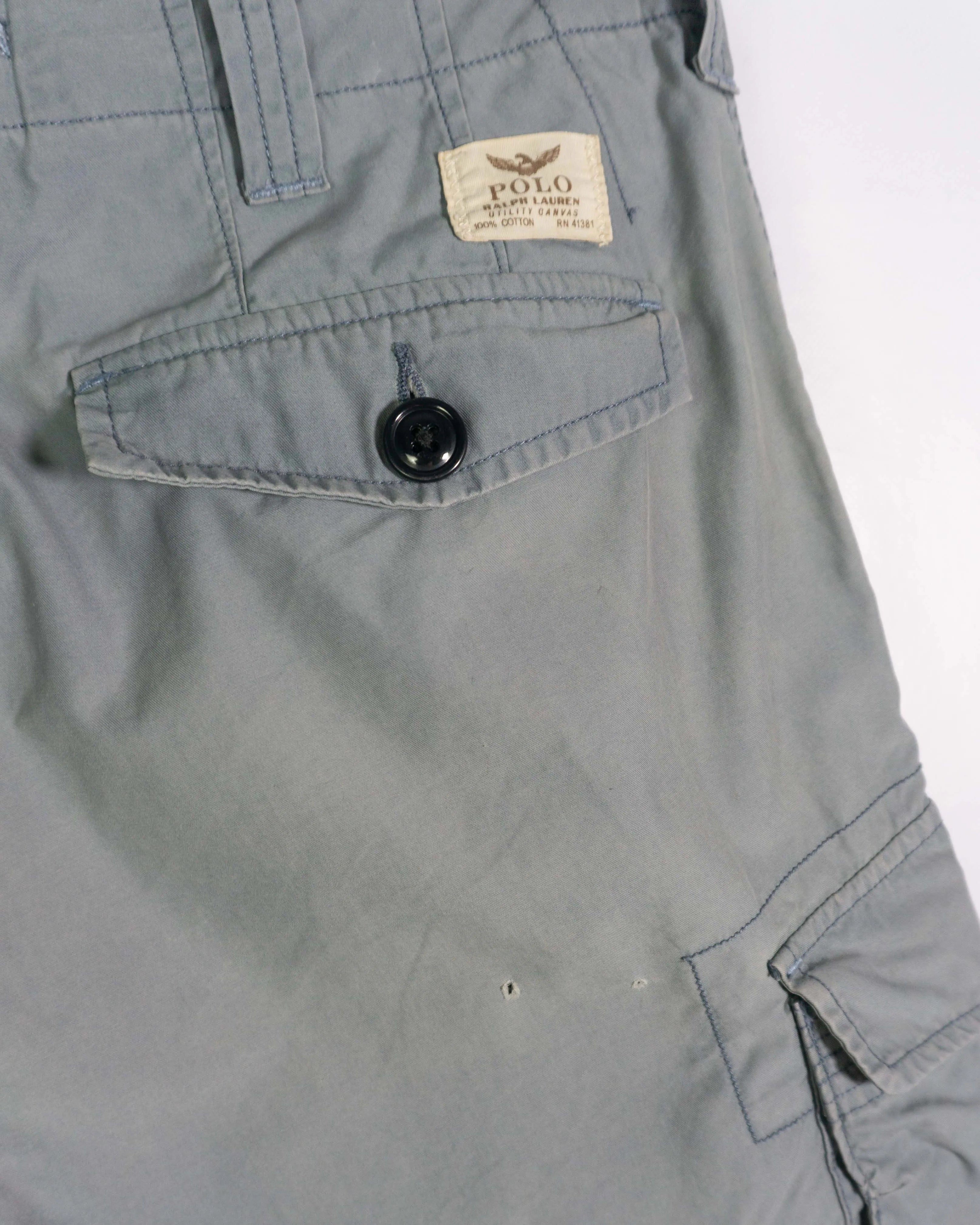 Pantalón Corto Cargo Polo Ralph Lauren Gris — Talla M