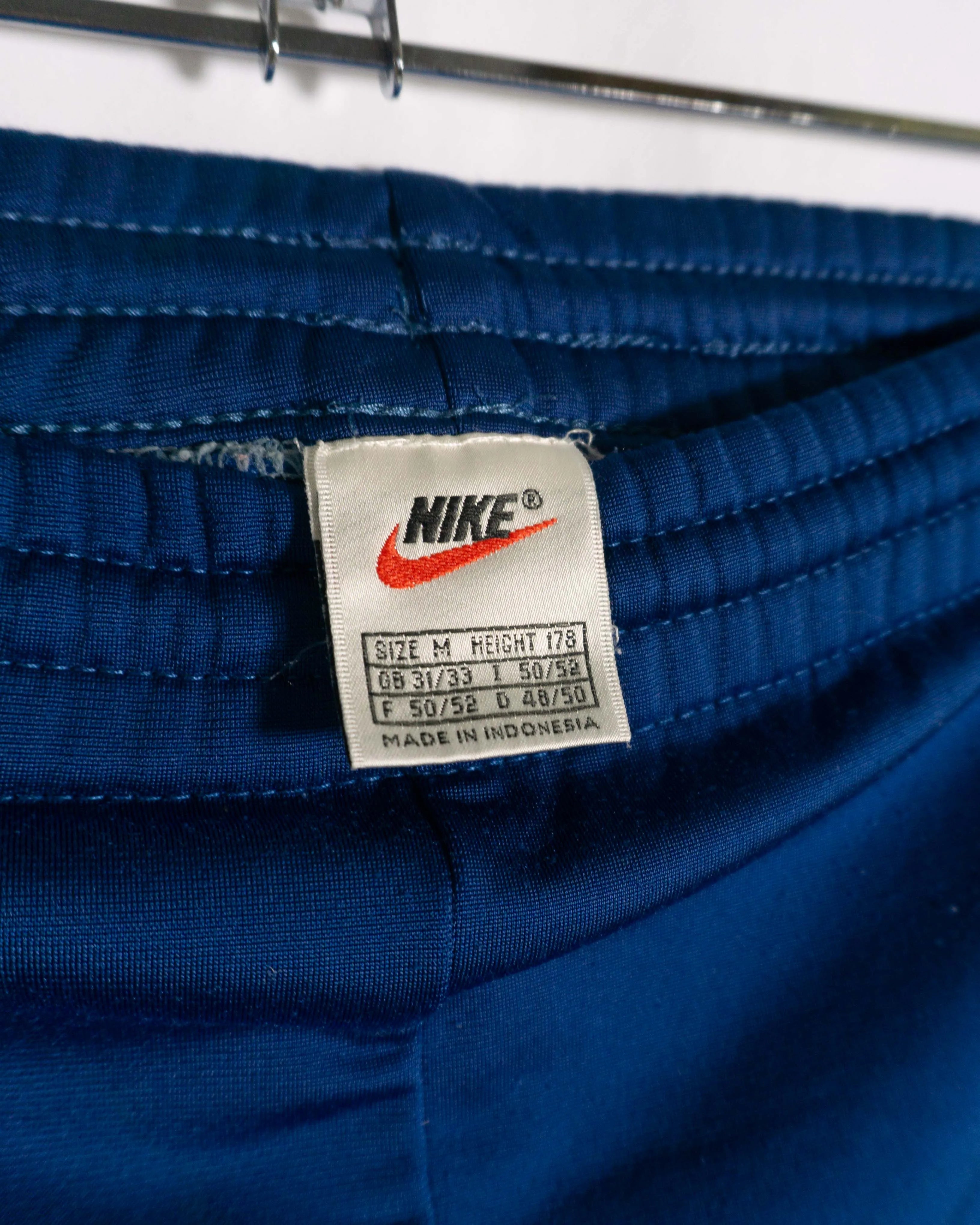 Short Nike Vintage 90s Azul Panel — Talla XL