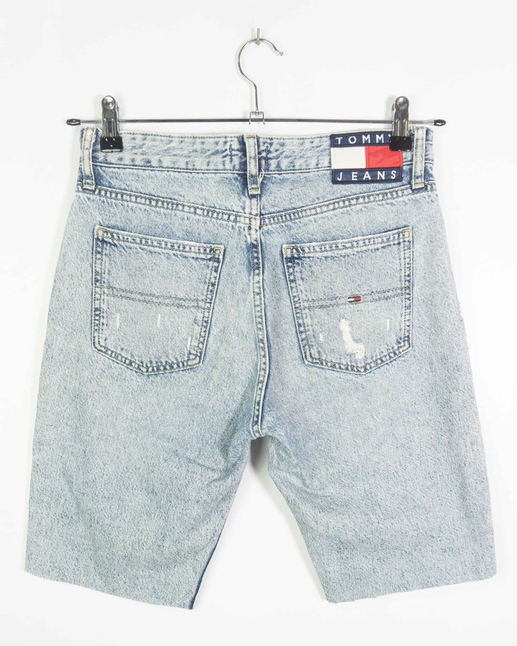 Shorts Denim Tommy Jeans Distressed Azul — Talla S