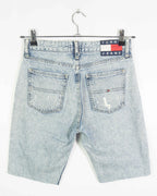 Shorts Denim Tommy Jeans Distressed Azul — Talla S
