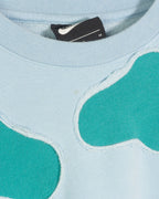 Sudadera Nike Rework Azul Manchas Turquesa — Talla M