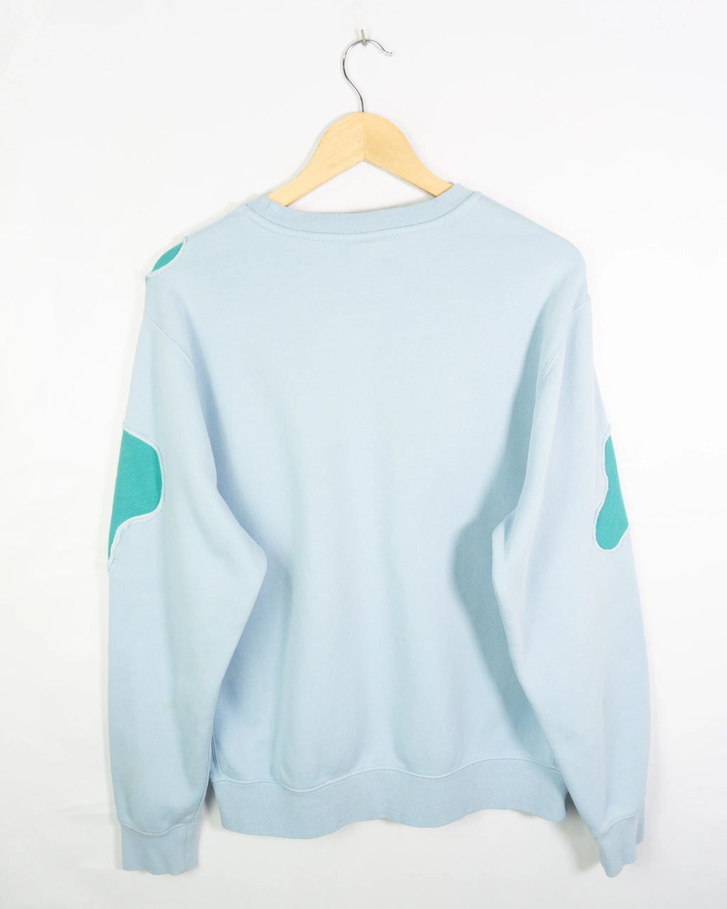 Sudadera Nike Rework Azul Manchas Turquesa — Talla M