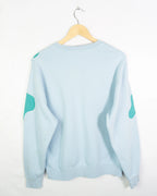 Sudadera Nike Rework Azul Manchas Turquesa — Talla M