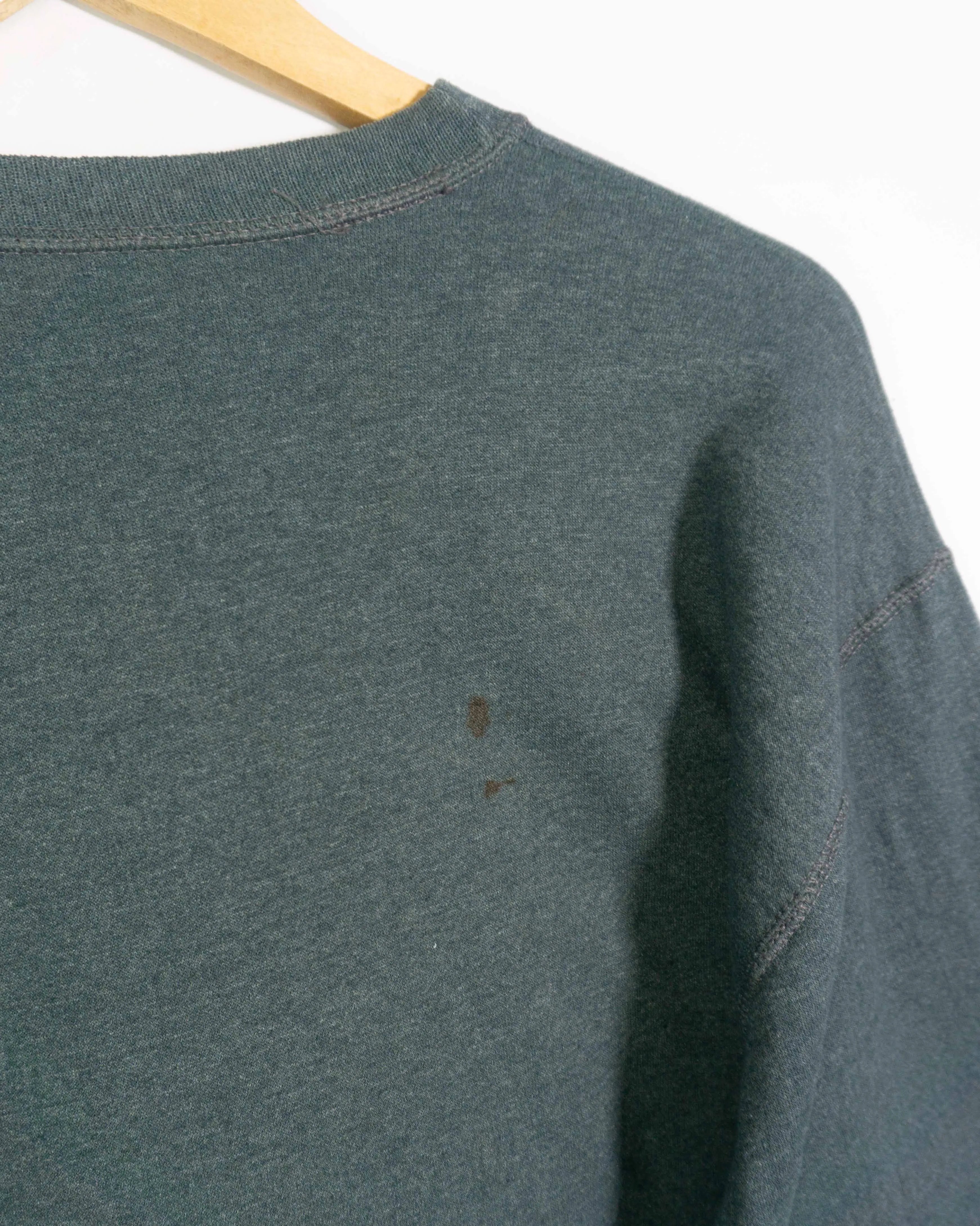 Sudadera Nike Rework Gris Swoosh Orgánico — Talla M