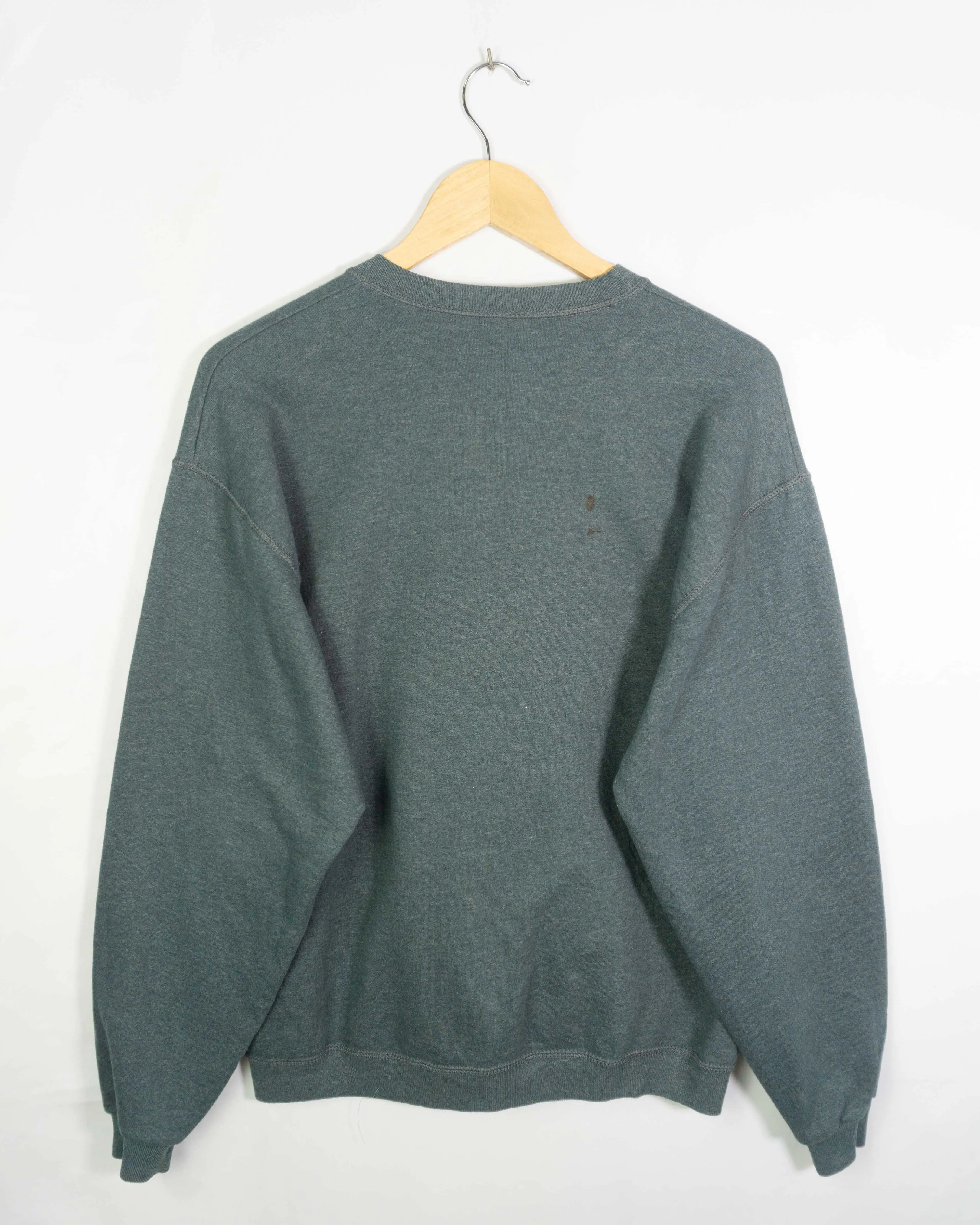 Sudadera Nike Rework Gris Swoosh Orgánico — Talla M