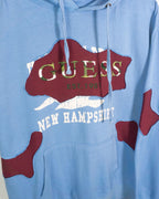 Sudadera Guess New Hampshire Rework Azul Burdeos — Talla L