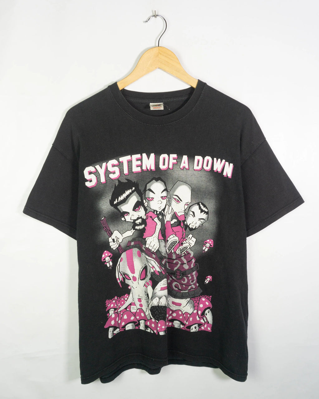 Camiseta System of a Down Vintage 00s Negra — Talla XL