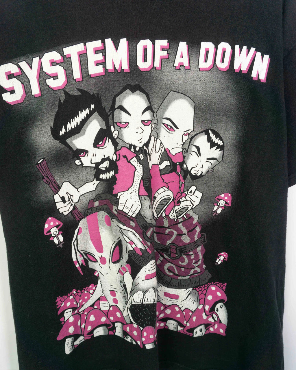 Camiseta System of a Down Vintage 00s Negra — Talla XL