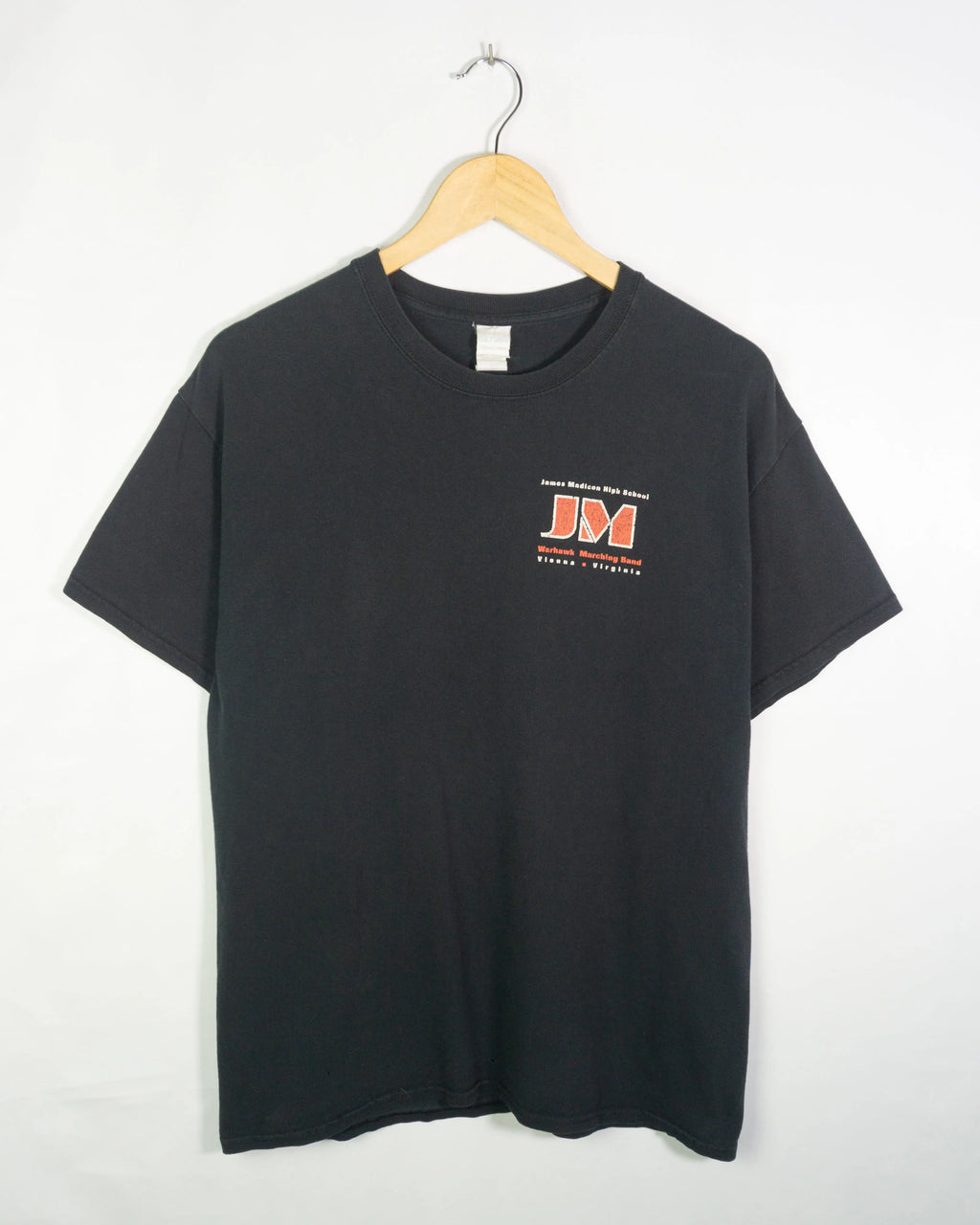 Camiseta Vintage Marching Band Negra Gráfica 00s — Talla L