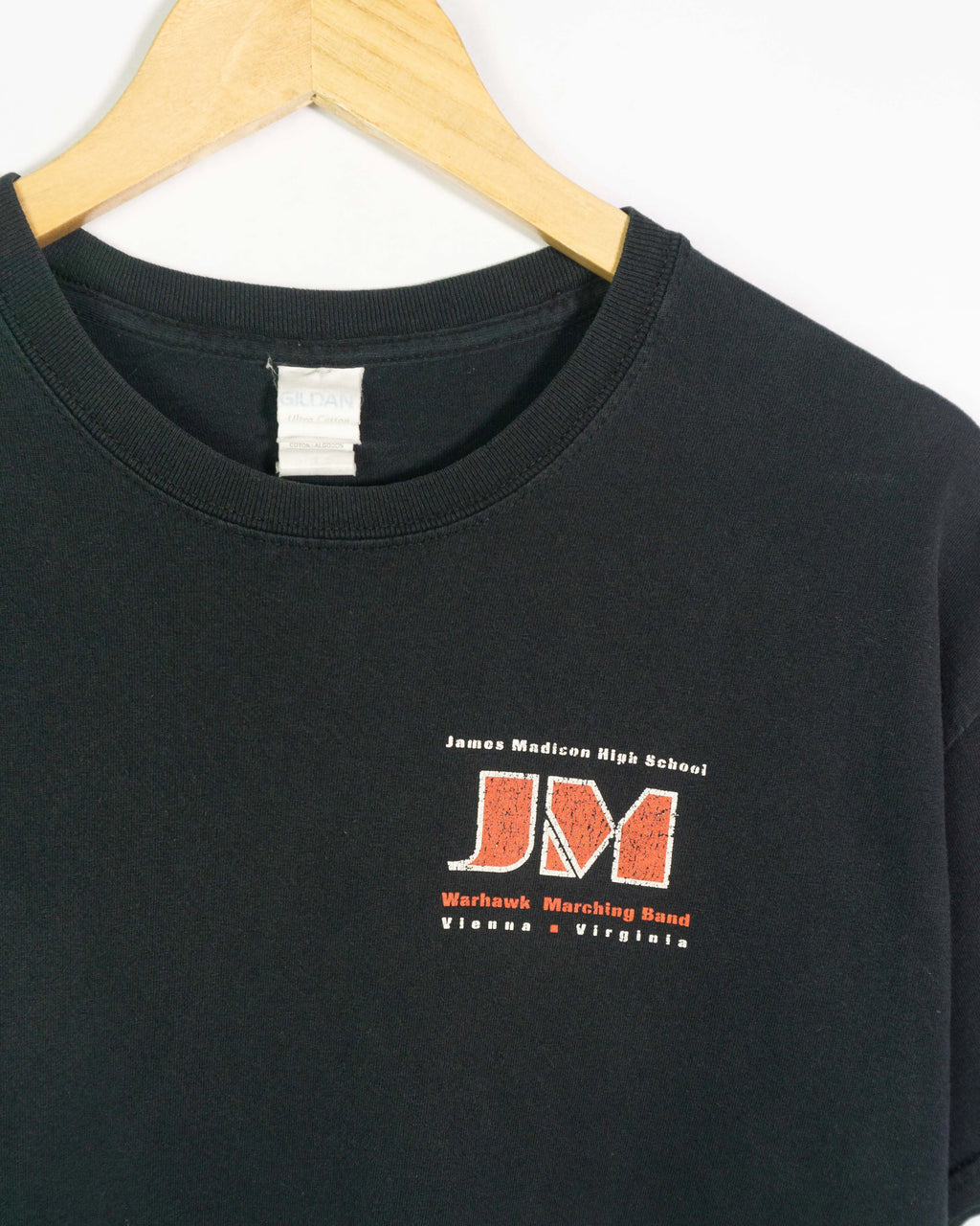 Camiseta Vintage Marching Band Negra Gráfica 00s — Talla L