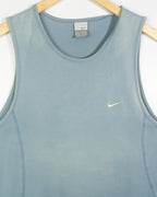 Camiseta Sin Mangas Nike Swoosh Vintage 00s Azul sun-fade — Talla L