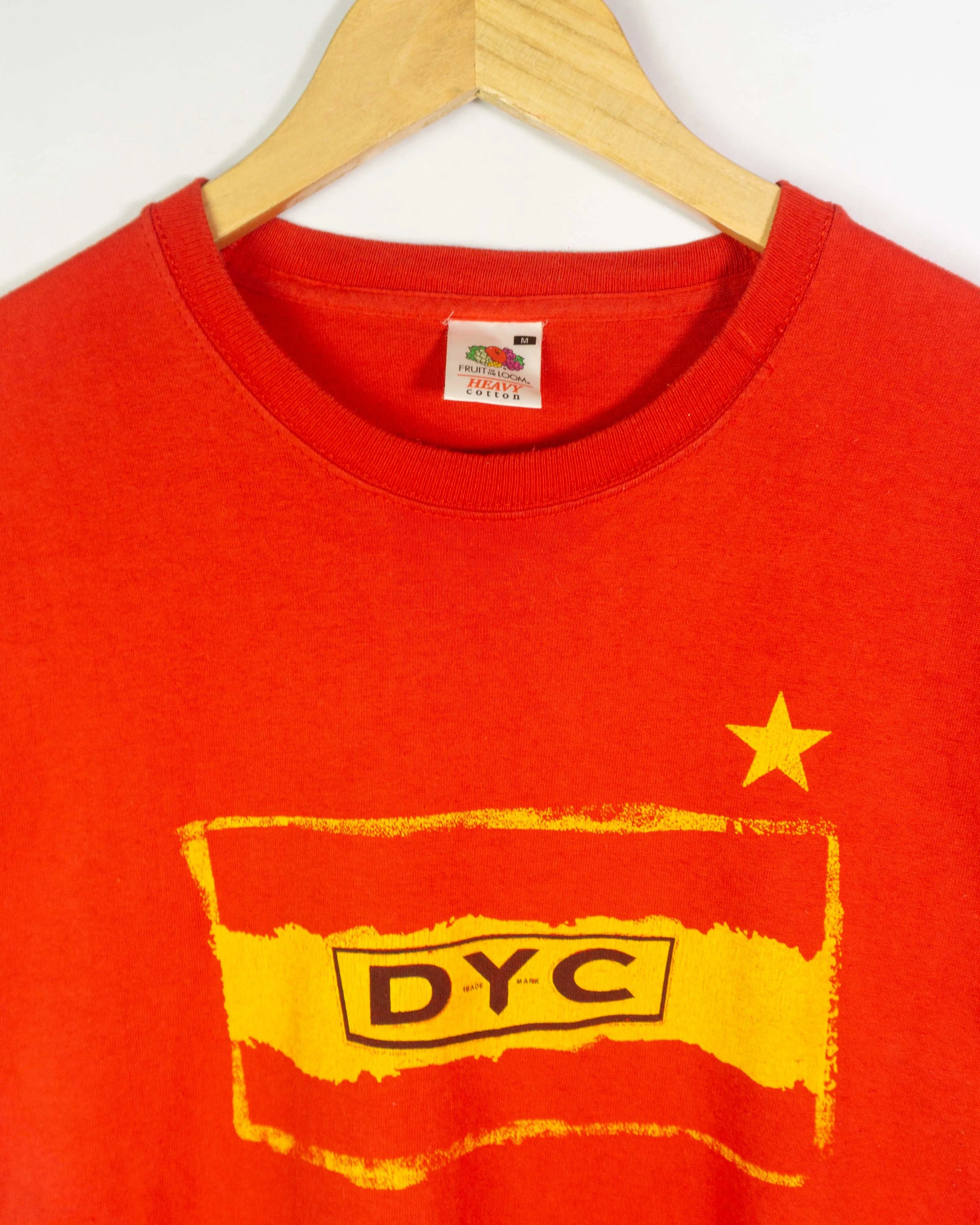 Camiseta Promo DYC Whisky Vintage 00s Roja — Talla M