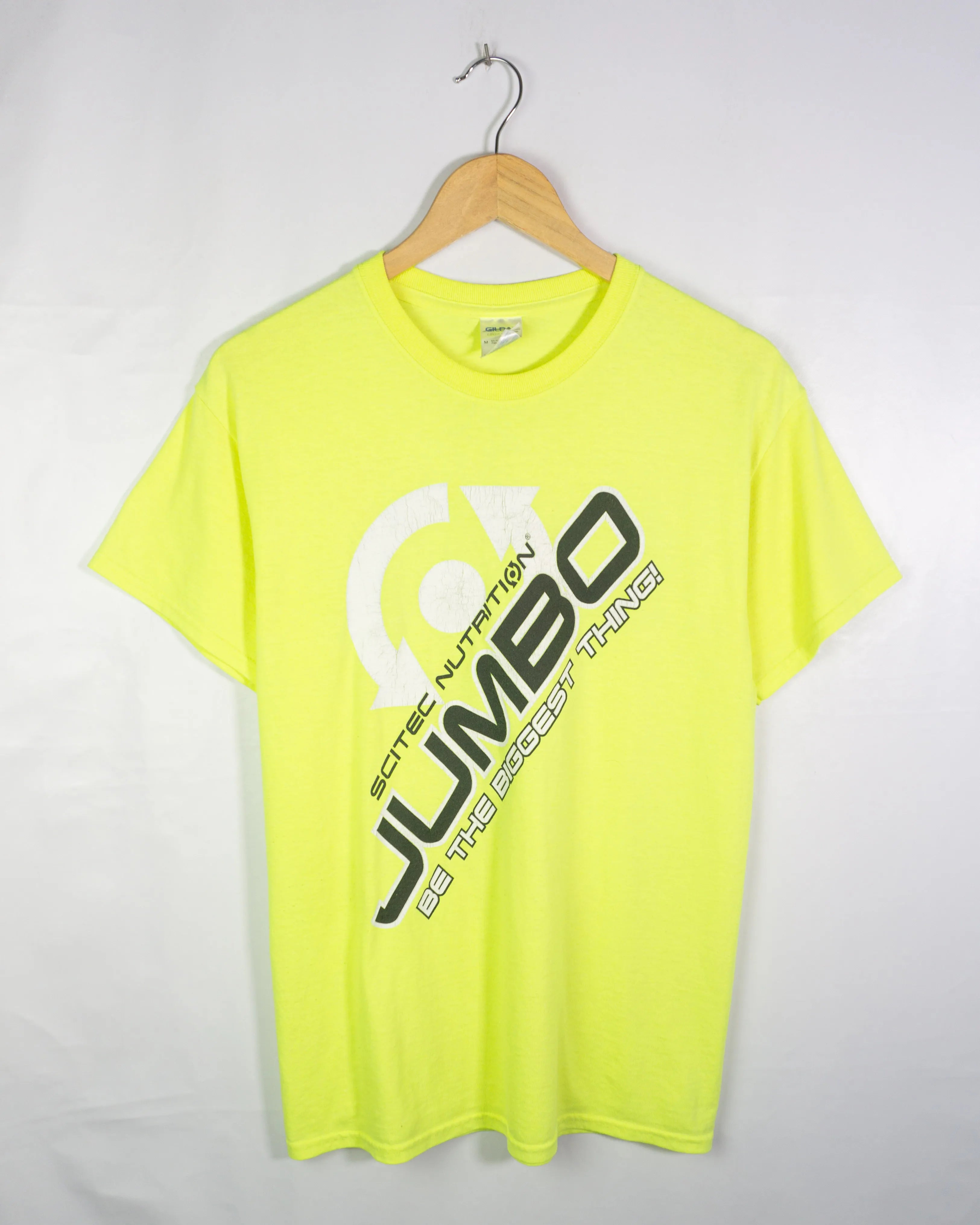 Camiseta Promo Scitec Nutrition Jumbo Amarillo Neón — Talla M