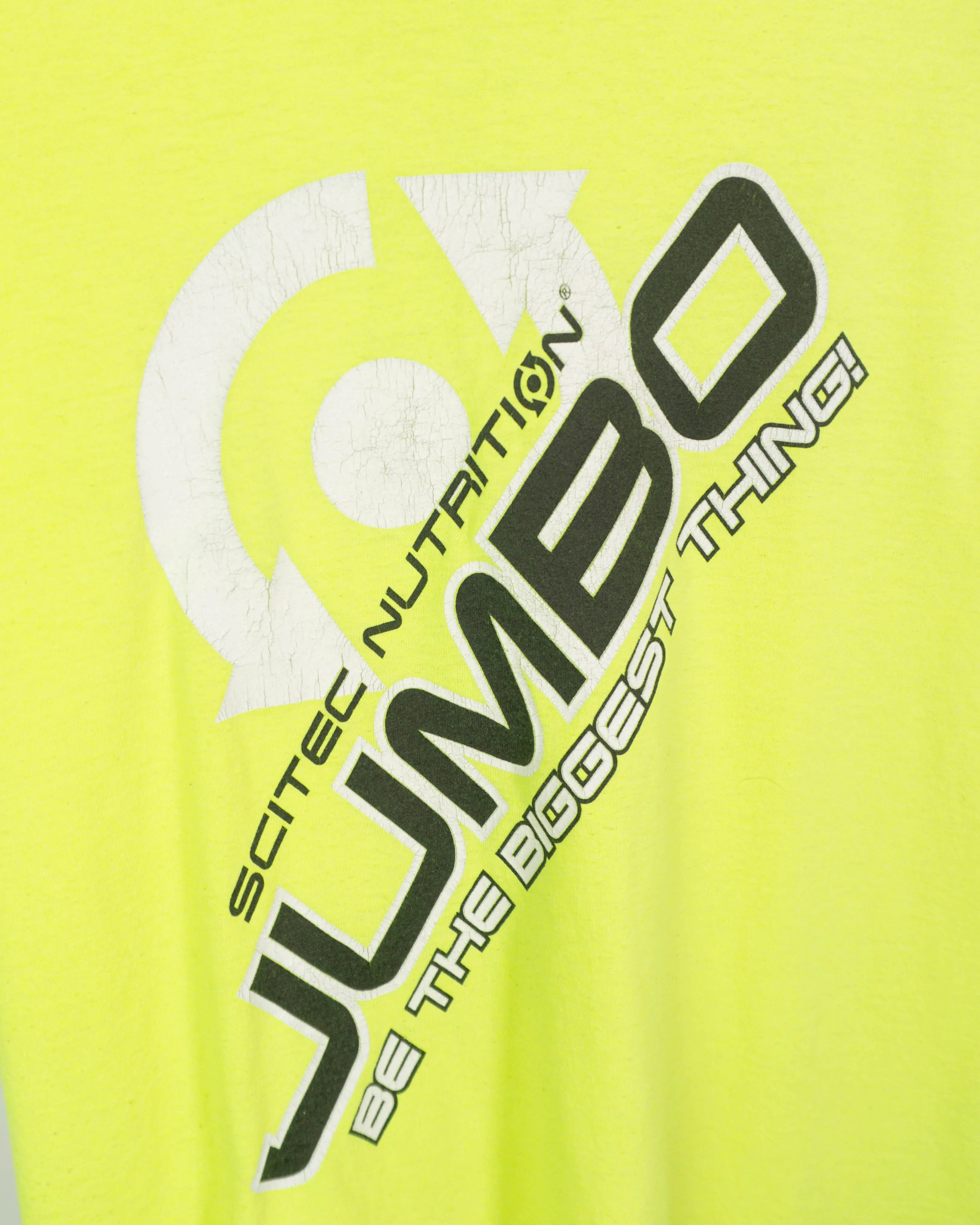 Camiseta Promo Scitec Nutrition Jumbo Amarillo Neón — Talla M