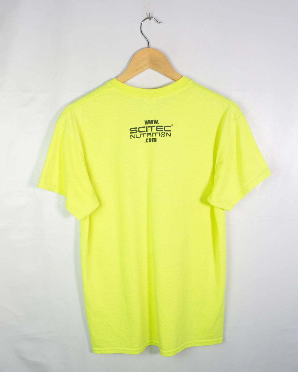 Camiseta Promo Scitec Nutrition Jumbo Amarillo Neón — Talla M