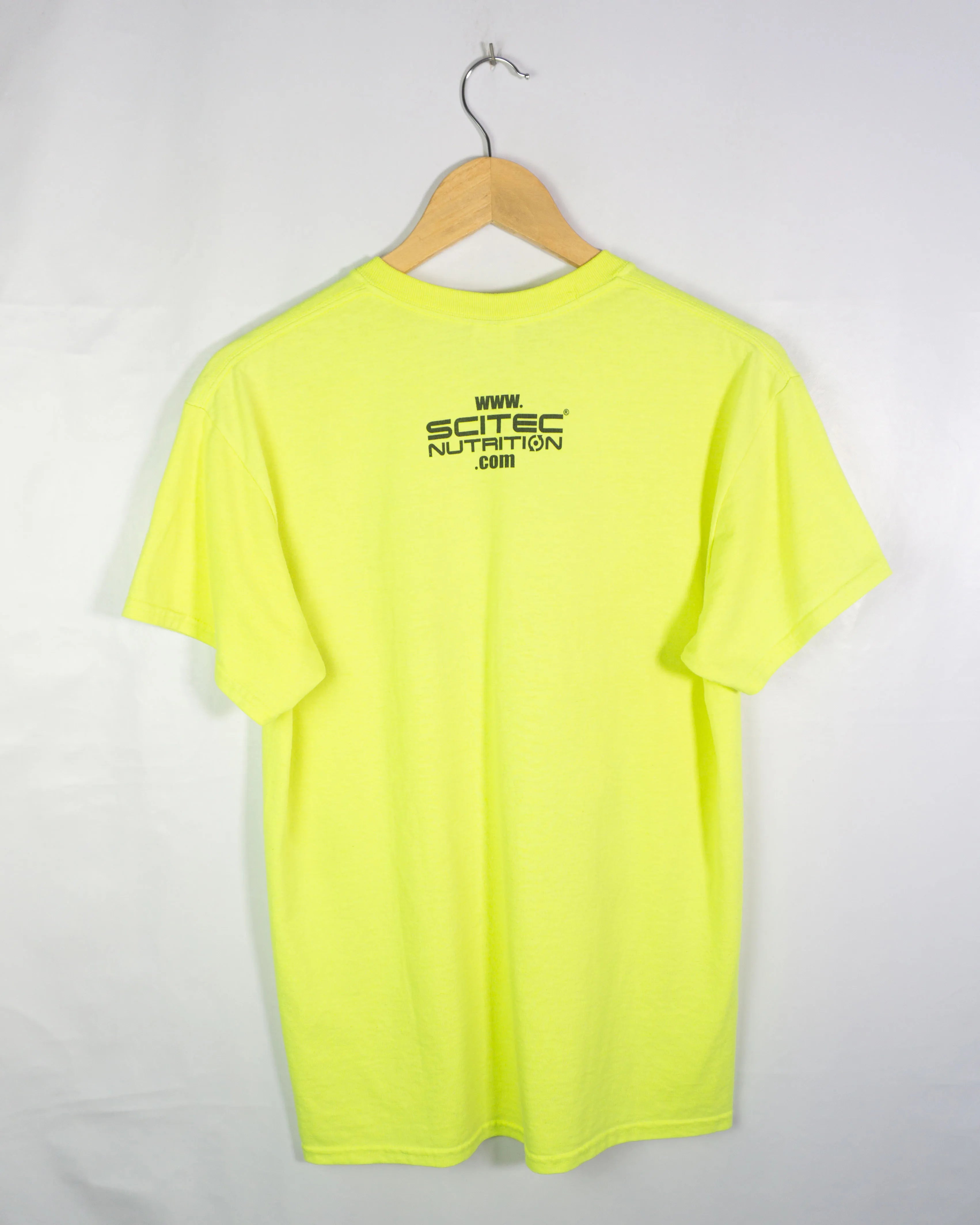 Camiseta Promo Scitec Nutrition Jumbo Amarillo Neón — Talla M