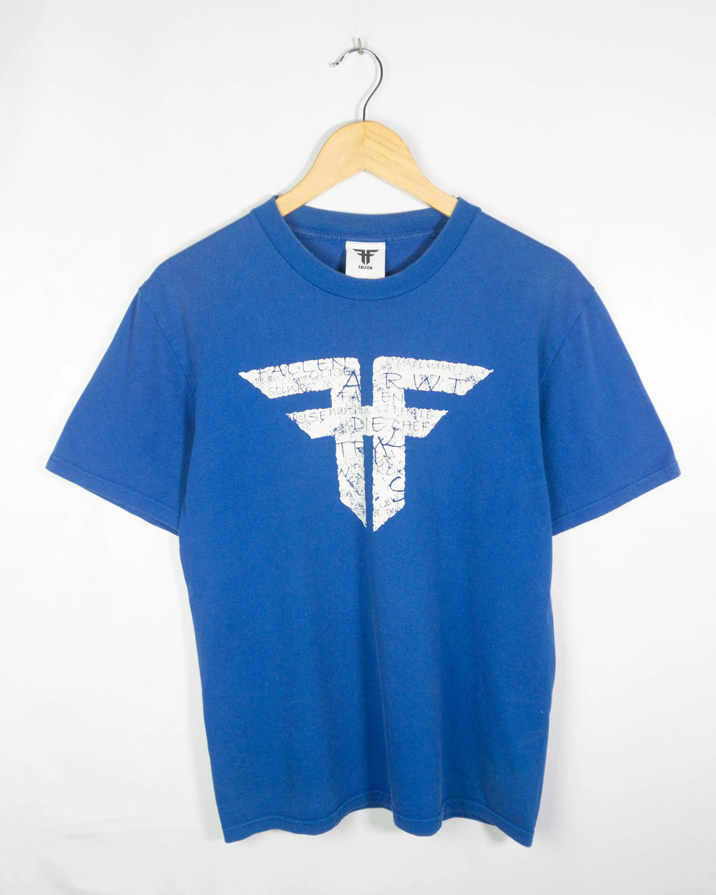 Camiseta Fallen Skate Logo Vintage 00s Azul — Talla M